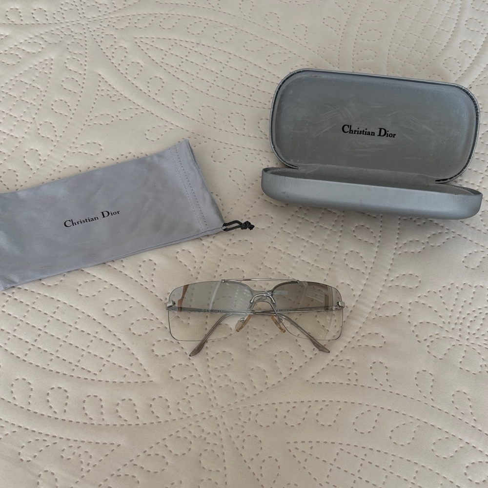 Dior Metallic Gray Sunglasses